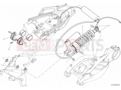 DUCATI 2014 Multistrada 1200 S GT REAR SHOCK ABSORBER » SWING ARM