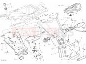 DUCATI Multistrada 1200 S Touring 27A - NUMBER PLATE HOLDER - TAIL LIGHT (1) » LIGHTING SYSTEM