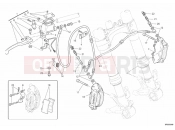 DUCATI 2014 Monster 795 FRONT BRAKE SYSTEM » BRAKING SYSTEM