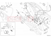 DUCATI 2014 Monster 796 ABS - DMT REAR BRAKE SYSTEM » BRAKING SYSTEM