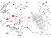DUCATI 2014 HYPERSTRADA NUMBER PLATE HOLDER - TAIL LIGHT » LIGHTING SYSTEM
