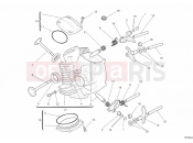 DUCATI 2013 Monster 1100 EVO ABS HORIZONTAL CYLINDER HEAD » VALVE DRIVE