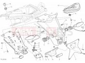 DUCATI 2013 Multistrada 1200 S GT NUMBER PLATE HOLDER - TAIL LIGHT » LIGHTING SYSTEM
