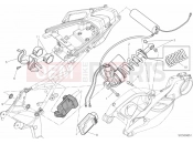 DUCATI 2013 Multistrada 1200 S Pikes Peak REAR SHOCK ABSORBER » SWING ARM