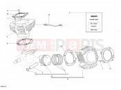 DUCATI 2013 Monster 696 CYLINDER - PISTON » ENGINE CASE