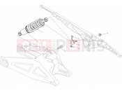 DUCATI 2013 Monster 696 ABS ANNIVERSARY REAR SHOCK ABSORBER » SWING ARM