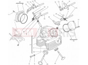 DUCATI 2013 Monster 696 ABS ANNIVERSARY VERTICAL CYLINDER HEAD » VALVE DRIVE