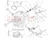 DUCATI 2013 Monster 795 ABS HORIZONTAL CYLINDER HEAD » VALVE DRIVE