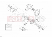 DUCATI 2013 Superbike 848 EVO REAR WHEEL SPINDLE » REAR WHEEL