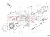 DUCATI 2013 Superbike 848 EVO GENERATOR COVER - WATER PUMP » COOLING SYSTEM