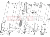 DUCATI Diavel 21A - FRONT FORK (1) » FRONT SUSPENSION