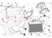 DUCATI Diavel AMG RADIATOR, WATER, LH » COOLING SYSTEM