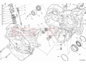 DUCATI Diavel WHITE STRIPE HALF-CRANKCASES PAIR » ENGINE CASE