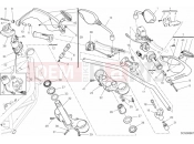 DUCATI 2013 HYPERMOTARD HANDLEBAR AND CONTROLS » HANDLE BAR