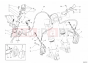 DUCATI 2012 Hypermotard 1100 EVO FRONT BRAKE SYSTEM » BRAKING SYSTEM