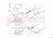 DUCATI 2012 Hypermotard 1100 EVO HORIZONTAL CYLINDER HEAD » VALVE DRIVE
