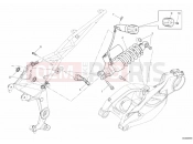 DUCATI 2012 Multistrada 1200 ABS REAR SHOCK ABSORBER » SWING ARM