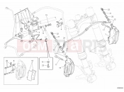 DUCATI 2012 Monster 659 ABS FRONT BRAKE SYSTEM » BRAKING SYSTEM