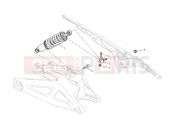 DUCATI 2012 Monster 659 REAR SHOCK ABSORBER » SWING ARM