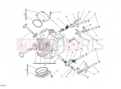 DUCATI 2012 Monster 696 ABS HORIZONTAL CYLINDER HEAD » VALVE DRIVE