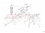 DUCATI 2012 Hypermotard 796 REAR SHOCK ABSORBER » SWING ARM