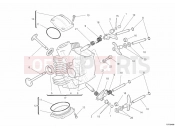 DUCATI 2012 Monster 796 ABS HORIZONTAL CYLINDER HEAD » VALVE DRIVE