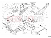 DUCATI 2012 Diavel Carbon BRA REAR SHOCK ABSORBER » SWING ARM