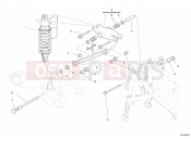DUCATI Hypermotard 1100 EVO REAR SHOCK ABSORBER » SWING ARM
