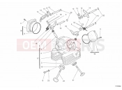 DUCATI Hypermotard 1100 EVO VERTICAL CYLINDER HEAD » VALVE DRIVE