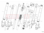 DUCATI 2011 Hypermotard 1100 EVO SP FRONT FORK » FRONT SUSPENSION