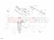 DUCATI 2011 Superbike 1198 SP REAR SHOCK ABSORBER » SWING ARM