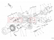 DUCATI 2011 Superbike 1198 SP GENERATOR COVER - WATER PUMP » COOLING SYSTEM