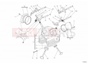 DUCATI 2011 Monster 696 ABS VERTICAL CYLINDER HEAD » VALVE DRIVE