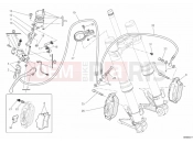 DUCATI 2011 Superbike 848 EVO FRONT BRAKE SYSTEM » BRAKING SYSTEM