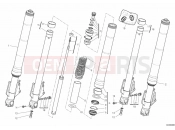 DUCATI 2010 Multistrada 1100 FRONT FORK » FRONT SUSPENSION