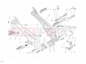 DUCATI 2010 Monster 1100 ABS FOOTREST » FRAME