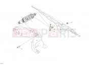 DUCATI 2010 Monster 1100 ABS REAR SHOCK ABSORBER » SWING ARM
