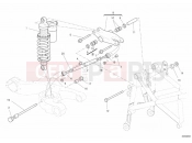 DUCATI 2010 Hypermotard 1100 EVO SP REAR SHOCK ABSORBER » SWING ARM
