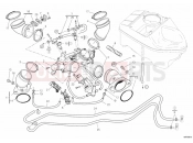 DUCATI 2010 Hypermotard 1100 EVO SP INTAKE MANIFOLD » INTAKE, CARBURETTOR