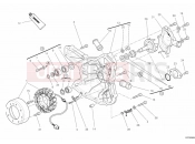 DUCATI 2010 Superbike 1198 R GENERATOR COVER - WATER PUMP » COOLING SYSTEM