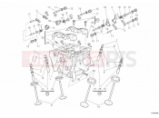 DUCATI 2010 Superbike 1198 R VERTICAL CYLINDER HEAD » VALVE DRIVE