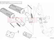 DUCATI 2009 Superbike 1098 R EXHAUST SYSTEM 102DB » EXHAUST SYSTEM