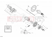 DUCATI 2009 Superbike 1098 R REAR WHEEL SPINDLE » REAR WHEEL