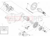 DUCATI 2009 Superbike 1198 REAR WHEEL SPINDLE » REAR WHEEL
