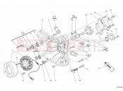 DUCATI 2009 Superbike 848 GENERATOR COVER - WATER PUMP » COOLING SYSTEM