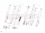 DUCATI 2009 Sportclassic GT1000 Touring FRONT FORK » FRONT SUSPENSION