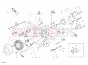 DUCATI 2008 Superbike 1098 GENERATOR COVER - WATER PUMP » COOLING SYSTEM