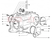 ékszíjfedél - variováltó hűtés - Piaggio Beverly 125