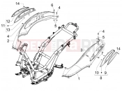 PIAGGIO Beverly 125 oldal burkolat - idomzat
