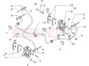Brakes pipes - Calipers - Piaggio Beverly 125 Sport 2008